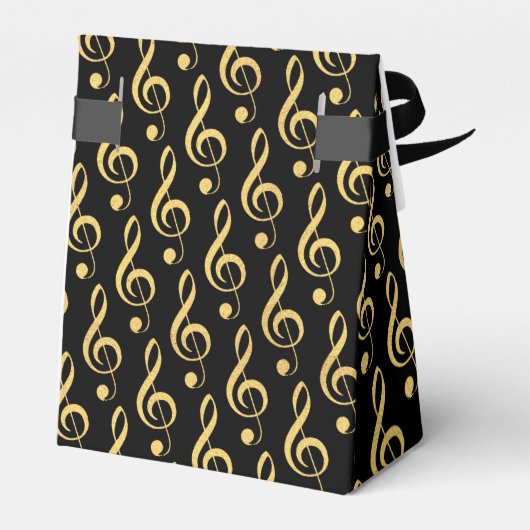 Ballotins Faux Gold Foil Treble Clef Ballotin musical (Arrière)