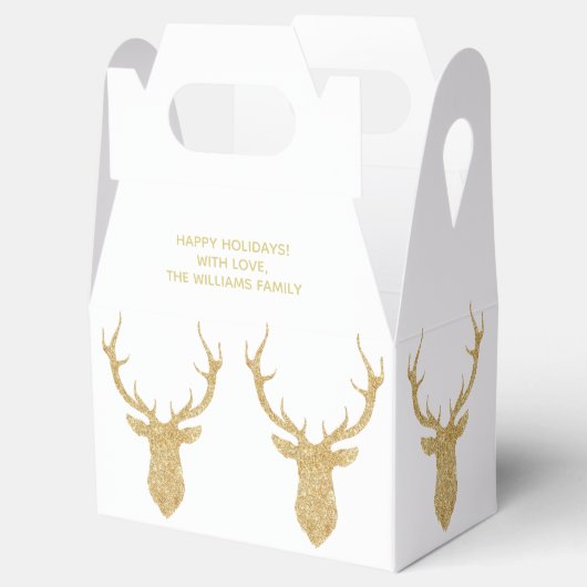 Ballotins Faux Gold Parties scintillant Noël Cerf Personnali (Ouvert)