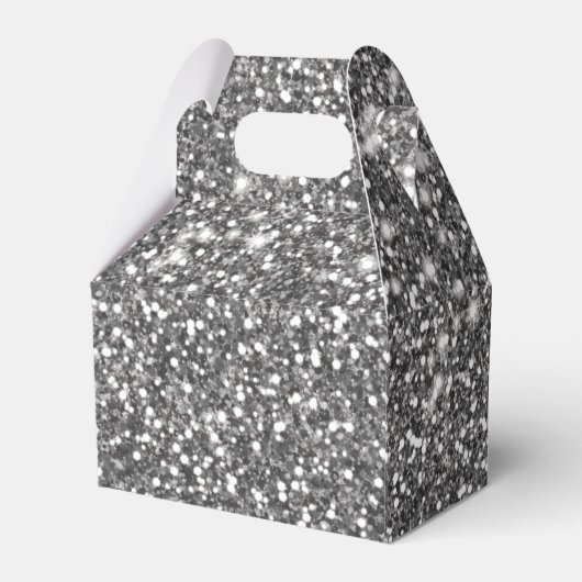 Ballotins Faux Parties scintillant en argent Texture Look &  (Arrière)