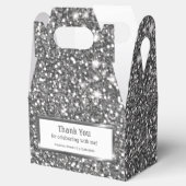 Ballotins Faux Parties scintillant en argent Texture Look &  (Ouvert)