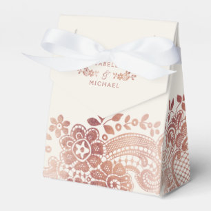 Ballotins Faux rose or élégant vintage dentelle de mariage