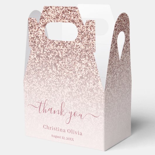 Ballotins Faux rose or parties scintillant élégant chic merc (Ouvert)