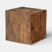 Ballotins Faux Wood, Sunflowers, cowboy Hat Wedding (Arrière)