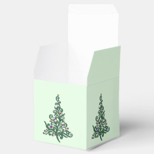 Ballotins Faveur/boîte-cadeau - arbre Flourishing vert de