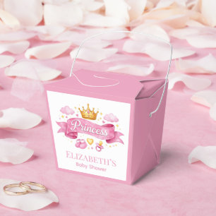 Ballotins Faveur de Baby Shower Fille Princesse Aquarelle Ro