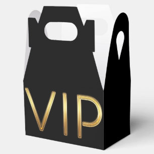 Ballotins Faveur de fête d'anniversaire noire VIP or (toute 