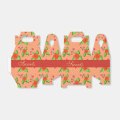 Ballotins Faveur de mariage à fleurs de pêche (Déplié)