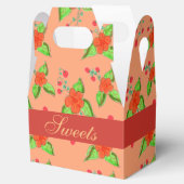 Ballotins Faveur de mariage à fleurs de pêche (Ouvert)