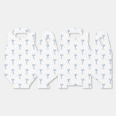 Ballotins Faveur de mariage Coquette Bow Something Blue (Déplié)