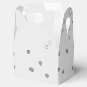 Ballotins Faveur de points de confettis brillants gris clair (Ouvert)