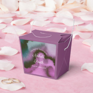 Ballotins Faveur de Remise de Mariage Abstrait Violet & Sarc