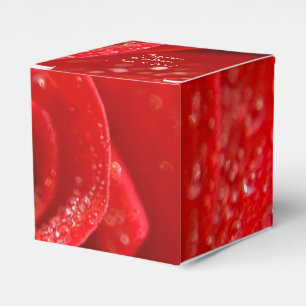 Ballotins faveurs du mariage de ruby à roses rouges