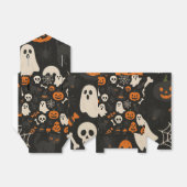 Ballotins Favor box with Halloween pattern image (Déplié)