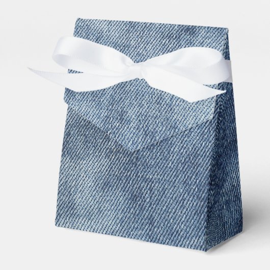 Ballotins Favoriser boîte cadeau avec jeans naturels, denim (Verso)