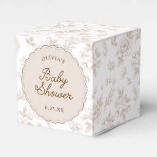 Ballotins Favoriser une Baby Shower Vintage Floral Français