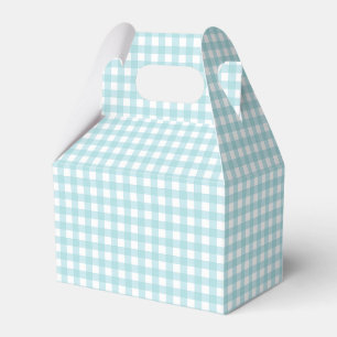 Ballotins Faye et Lauren Gingham Bleu Aqua