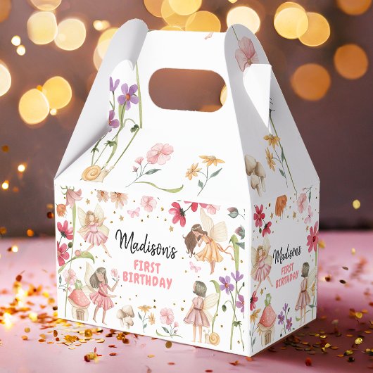 Ballotins Fée Anniversaire 1er Enchanted Forest Girl Floral