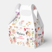 Ballotins Fée Anniversaire 1er Enchanted Forest Girl Floral (Verso)