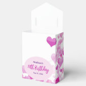 Ballotins Fée d'anniversaire Princesse Coeurs Roses Croquis  (Ouvert)