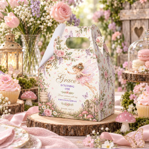Ballotins Fée fille 1er Anniversaire Jardin Enchanté Floral