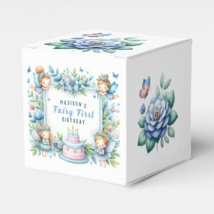 Ballotins Fée florale pastel bleu pour premier anniversaire 