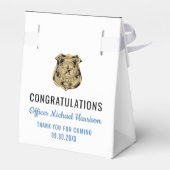 Ballotins Félicitations à la Police Blue Line Flag (Arrière)