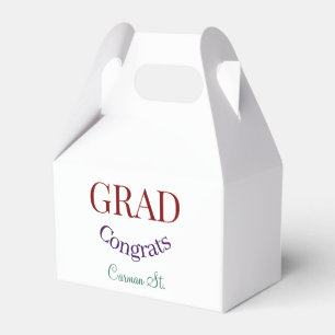 Ballotins félicitations diplômé mauve violet gras année 20XX