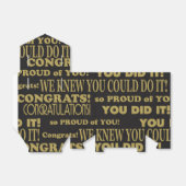 Ballotins Félicitations pour l'or et le noir (Déplié)