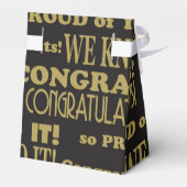 Ballotins Félicitations pour l'or et le noir (Arrière)