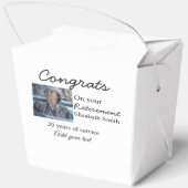 Ballotins Félicitations pour votre retraite ajouter le nom d (Verso)