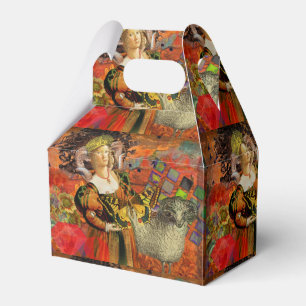 Ballotins Femme Bélier Orange : Collage d'art antique gothiq