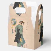 Ballotins Femme japonaise Kimono : Ukiyo-e Woodblock Imprime (Ouvert)