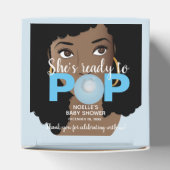 Ballotins Femme noire, Prête à la pop, Bubblegum, Bleu (Haut)