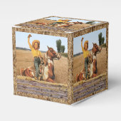 Ballotins Femme Occidentale vintage À Cheval Agitant (Verso)