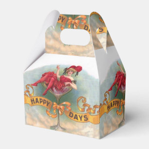 Ballotins Femme victorienne Champagne Rouge Happy