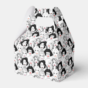 Ballotins Femmes avec le motif de rouge à lèvres