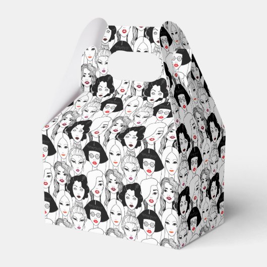 Ballotins Femmes avec Motif à bâton à lèvres (Arrière)