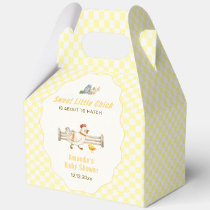 Ballotins Ferme de coton jaune Cottage poussins Baby Shower