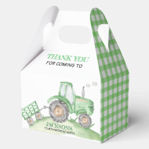 Ballotins Ferme tracteur vert cadeau de gable d'anniversaire