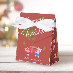 Ballotins Festif chats cadeaux motif terre cuite Noël