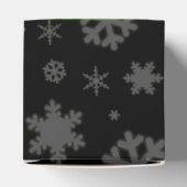 Ballotins Festif Green Foil Snowflakes Nom du monogramme (Haut)
