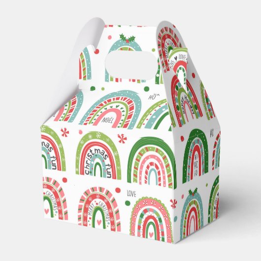 Ballotins Festif Noël moderne Motif arc-en-ciel (Arrière)