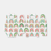 Ballotins Festif Noël moderne Motif arc-en-ciel (Déplié)