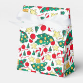 Ballotins Festive Christmas Pattern Favor Box (Verso)