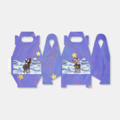 Ballotins Festive de nuit étoilée Chihuhua à Santa Hat (Déplié)