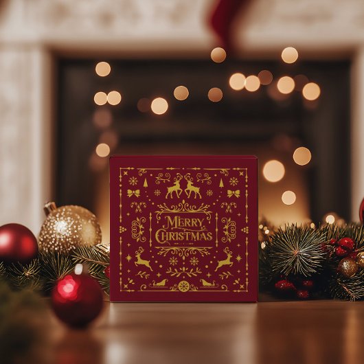 Ballotins Festive Joyeux Noël Rouge classique