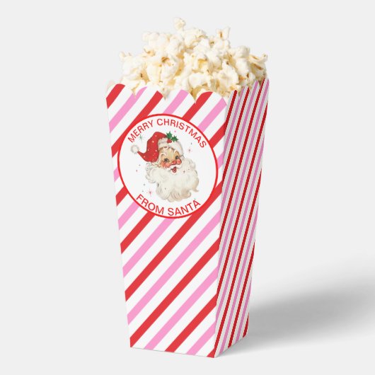 Ballotins Festive Rouge rose rayé de Père Noël Cadeau (Sauté)