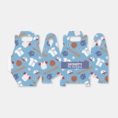 Ballotins Fête à thème de baseball coloré (Déplié)