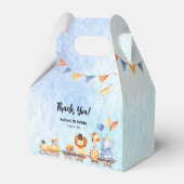 Ballotins Fête Animaux en train Kid Jungle Fête d'anniversai (Arrière)