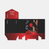 Ballotins Fête Anniversaire Rouge Noir Chaussure Haut talons (Déplié)